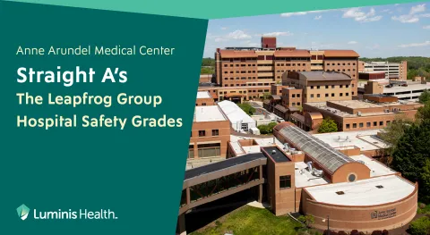 Leapfrog Group Hospital Safety Grade: Anne Arundel Medical Center gets an A