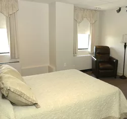 A room at the Luminis Health Sleep Center