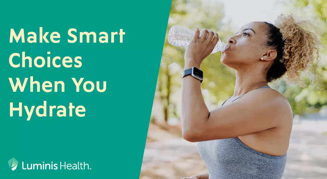 Smart Hydration - a woman enjoying water on a hot day