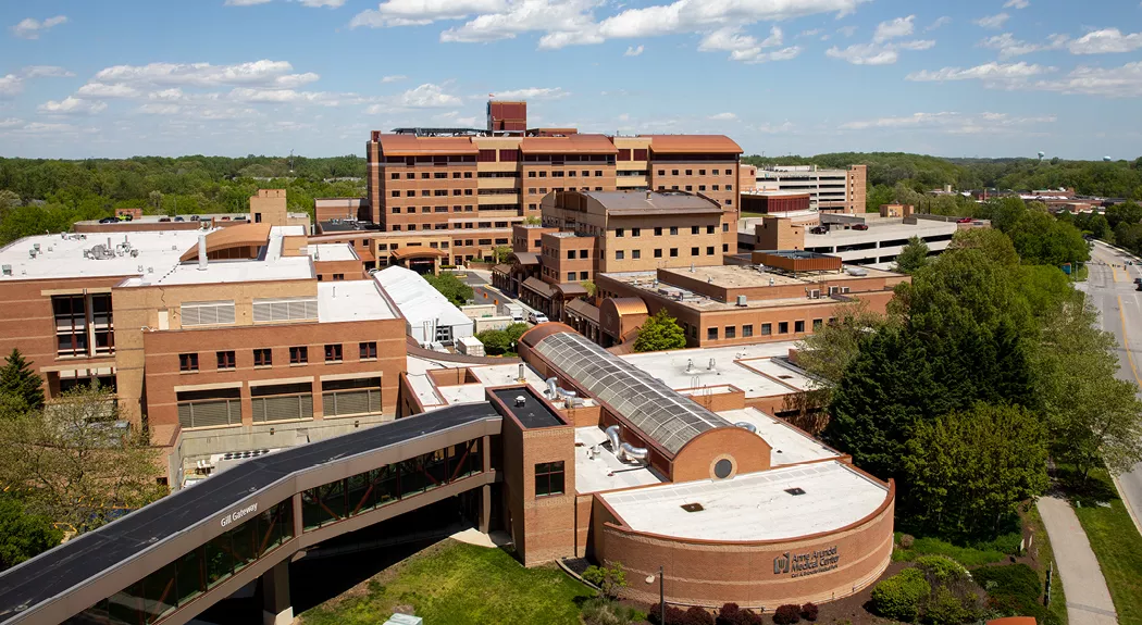 Aerial view of the AAMC campus