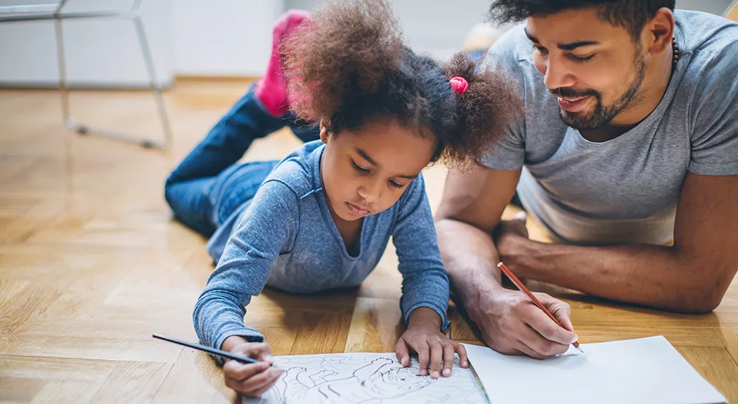 Parents playing with kids