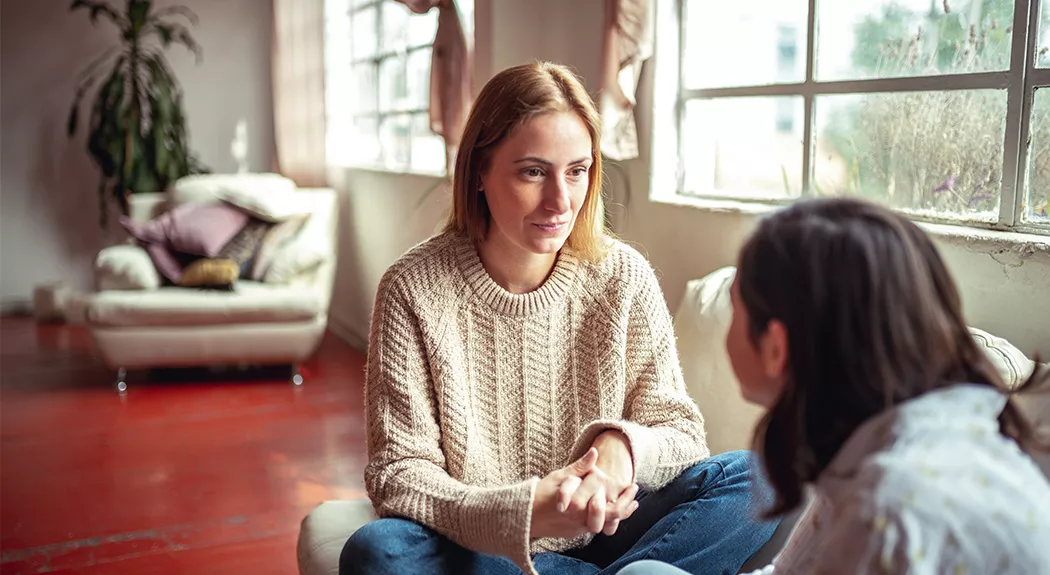 Women talking